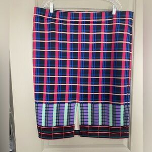 Multi color pencil skirt